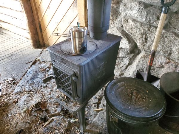picture of tiny wood stove